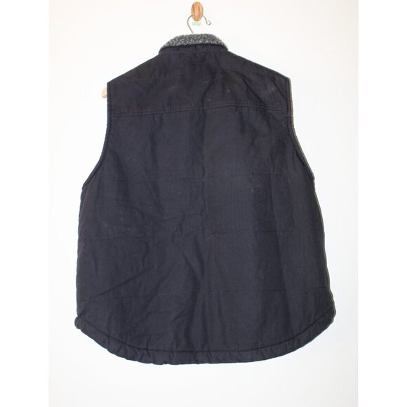 NWT Lee The Summit Men's Sherpa Lined Canvas Vest Size Large Full zipper Black - Picture 6 of 13